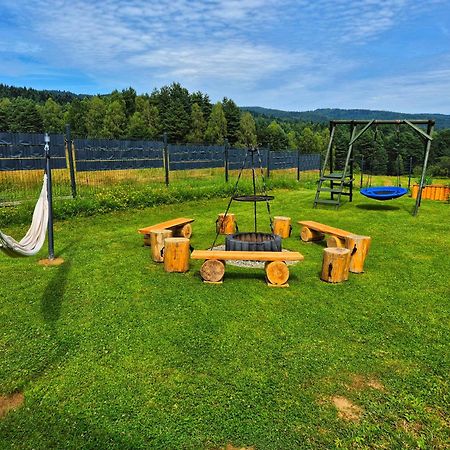 Natur House Beskidy - Dom Z Drzewa Ksiezycowego Z Sauna I Balia Jacuzzi!! Leilighet Slemien Eksteriør bilde