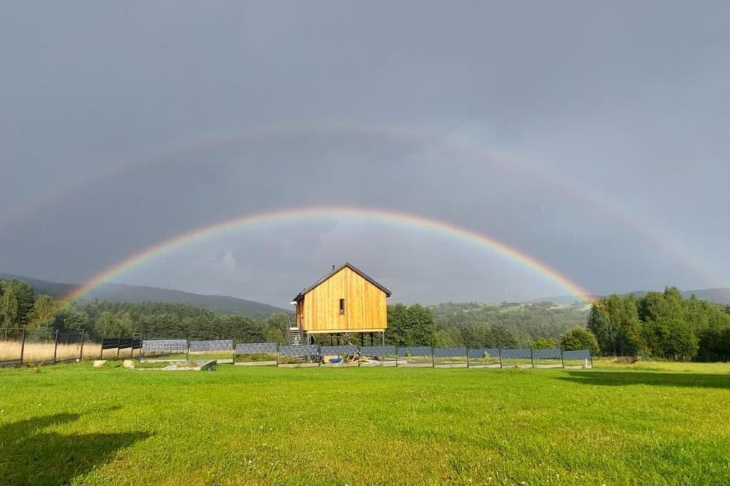 Natur House Beskidy - Dom Z Drzewa Ksiezycowego Z Sauna I Balia Jacuzzi!! Leilighet Slemien Eksteriør bilde