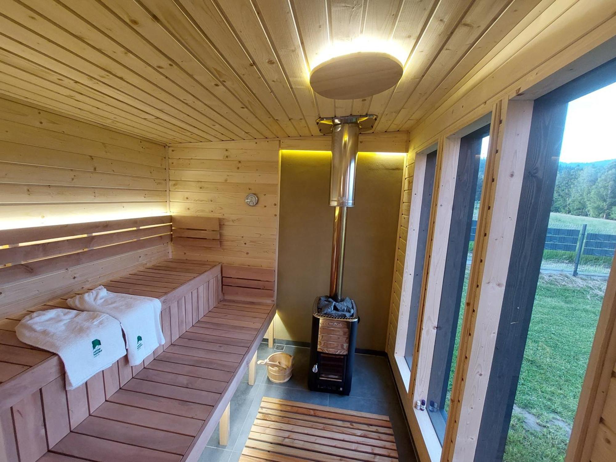 Natur House Beskidy - Dom Z Drzewa Ksiezycowego Z Sauna I Balia Jacuzzi!! Leilighet Slemien Eksteriør bilde