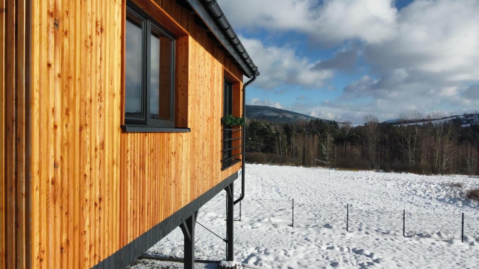 Natur House Beskidy - Dom Z Drzewa Ksiezycowego Z Sauna I Balia Jacuzzi!! Leilighet Slemien Eksteriør bilde