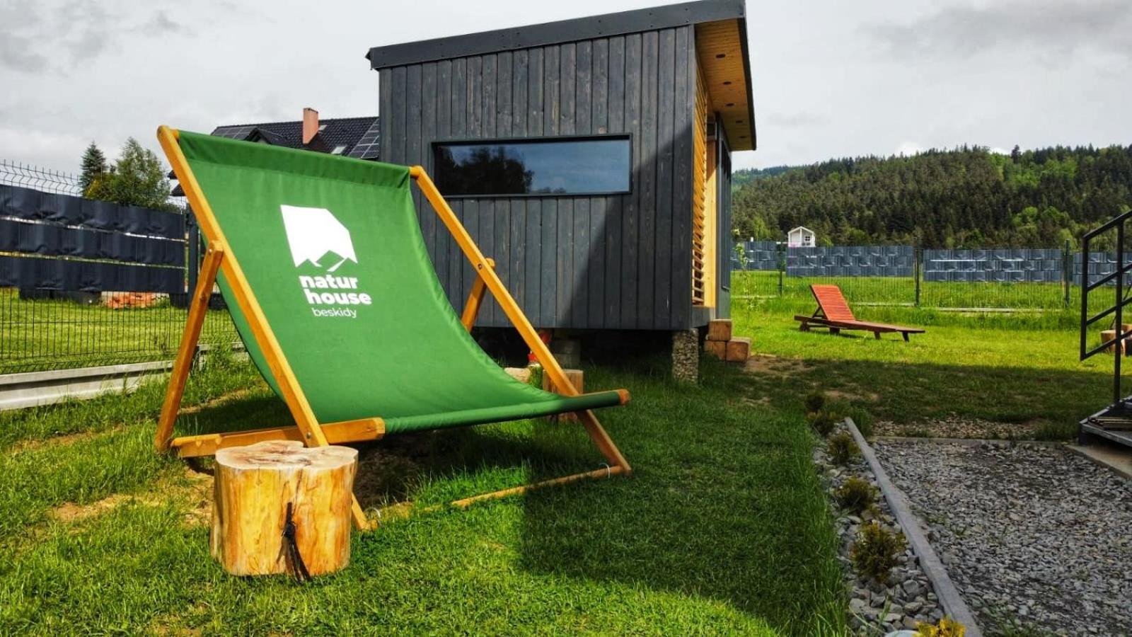 Natur House Beskidy - Dom Z Drzewa Ksiezycowego Z Sauna I Balia Jacuzzi!! Leilighet Slemien Eksteriør bilde